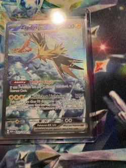 Pokemon Cards Zapdos ex 202/165 151 Special Illustration Rare NM SIR - Image 3