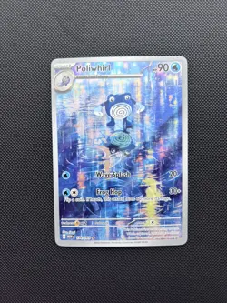2023 Scarlet & Violet - 151 Poliwhirl #176 Illustration Rare Holo Pokemon Card - Image 1