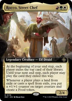 Rocco, Street Chef (Extended Art) -Foil Light Play MTG - Image 1