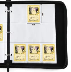 TCGAMES 720 Card Collector Binder – Pokemon Themed 9-Pocket Zipper Album - Image 4