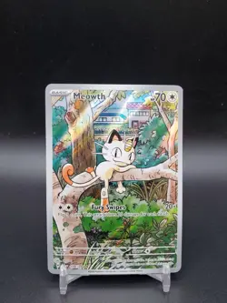 Meowth 106/094 Phantasmal Flames Illustration Rare NM Pokemon Card - Image 1