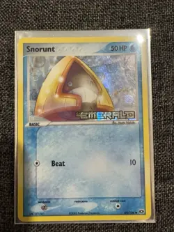 Snorunt 64/106 EX Emerald Stamped Reverse Holo Near Mint Pokemon TCG Card - Image 1