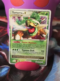 Pokemon TCG Torterra LV.X DP Black Star Promotional Holo Card DP09 - Image 1