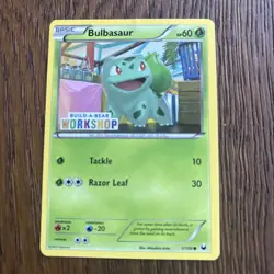 Pokemon Card Bulbasaur Build A Bear Dark Explorers GUC - Image 1