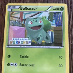 Pokemon Card Bulbasaur Build A Bear Dark Explorers GUC - Image 2
