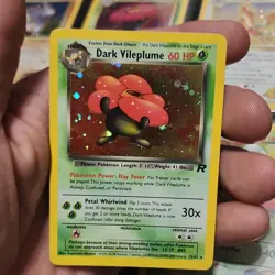 Pokemon Dark Vileplume Team Rocket Holo Rare Card 13/82 60 HP Stage 2 English - Image 1