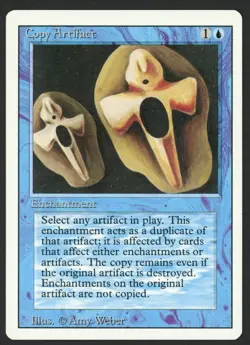 ***Copy Artifact*** MTG Revised Magic Kid Icarus - Image 1