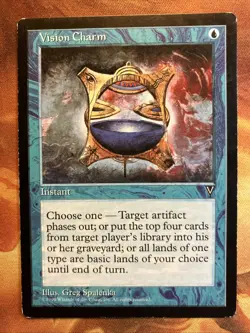 MTG 4 x Vision Charm Visions Lightly-Moderately Played Blue Instant Vintage!! - Image 2