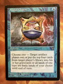 MTG 4 x Vision Charm Visions Lightly-Moderately Played Blue Instant Vintage!! - Image 4