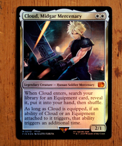 Cloud, Midgar Mercenary #010 ~ Legendary Creature ~ Foil ~ FIN ~ MTG - Image 1