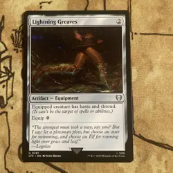 Lightning Greaves Commander: LOTR Tales of Middle-Earth NM Free Shipping - Image 1