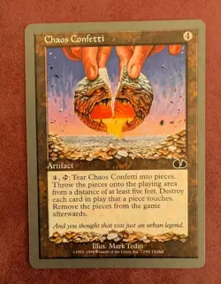 MTG Unglued Common CHAOS CONFETTI NM - Image 1
