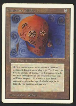 ***Unlimited Illusionary Mask (Light Indent)*** MTG Unlimited Magic Kid Icarus - Image 1