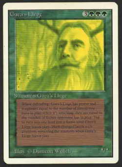 ***Unlimited Gaea's Liege*** MTG Unlimited Magic Kid Icarus - Image 1
