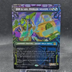 Don & Leo, Problem Solvers Showcase Foil Teenage Mutant Ninja Turtles TMNT MTG - Image 1