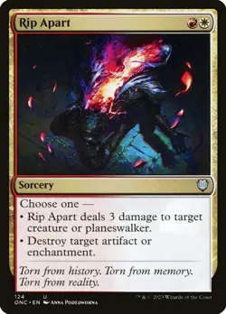 MTG RIP APART 124 - PHYREXIA: ALL WILL BE ONE ONE - BOROS SORCERY - REMOVAL - Image 1