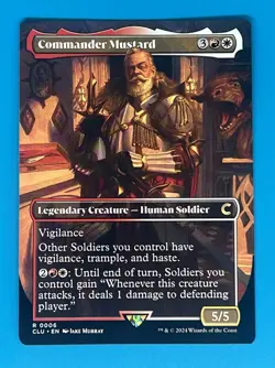 Commander Mustard (Borderless) Ravnica: Clue Edition Regular - Image 1