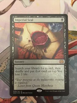 Imperial Seal Foil NM Unplayed Double Masters 2022 Very Flat MTG - Image 1