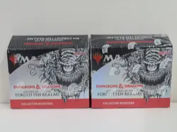 (2) Lot 2021 MTG D&D Adventures in the Forgotten Realms Collector Booster Box - Image 1