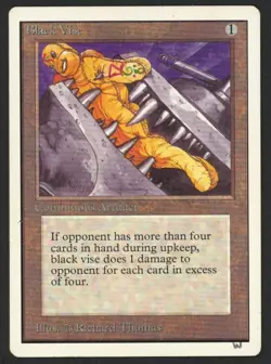 ***Unlimited Black Vise (Ink Pen on Front)*** MTG Unlimited Magic Kid Icarus - Image 1