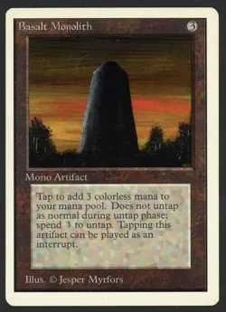 ***Unlimited Basalt Monolith*** MTG Unlimited Magic Kid Icarus - Image 1