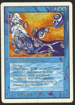 ***Unlimited Air Elemental (Heavy Indent)*** MTG Unlimited Magic Kid Icarus - Image 1
