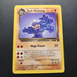 2000 Dark Machamp 27/82 - Team Rocket Non-Holo Regular Rare - Pokemon TCG - LP - Image 1