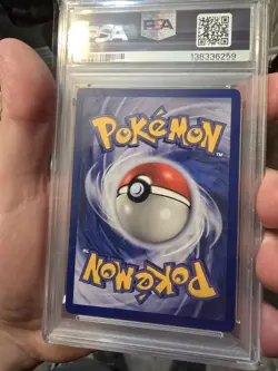 PSA 7 Melofee Clefairy Holo Rare NM #7 French Base 1st Edition Pokemon - Image 2