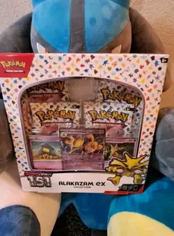 Pokemon TCG: S&V — 151 Collection —Alakazam ex Box- 4 Scarlet & Violet 151 Packs - Image 1