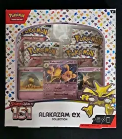 Pokemon TCG: S&V — 151 Collection —Alakazam ex Box- 4 Scarlet & Violet 151 Packs - Image 2