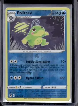 2022 Pokemon SWSH Lost Origin Politoed Reverse Holo #032/196 - Image 1