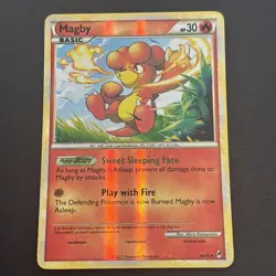 Magby 46/95 Reverse Holo HGSS Call of Legends Pokemon TCG NM/LP 2011 - Image 1