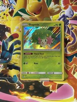 Pokemon Shaymin Holo Rare 33/214 Sm-Lost Thunder TCG Card - Image 1