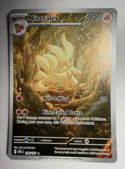 Pokemon Ninetales 199/197 SV03 Obsidian Flames Illustration Rare Holo 2023 - Image 1