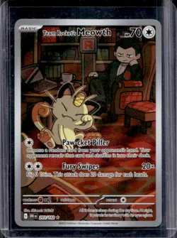 2025 Pokemon Destined Rivals Team Rocket's Meowth #203/182 - Image 1