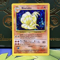 Pokemon TCG Ninetales Base Set 12/102 Holo Rare NM - Image 1