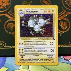 Magneton 11/62 Holo Rare Fossil Pokemon Unlimited Holo LP - Image 1