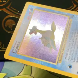 Lapras 10/62 Holo Rare Fossil 1999 Pokemon LP - Image 4