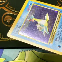 Lapras 10/62 Holo Rare Fossil 1999 Pokemon LP - Image 5