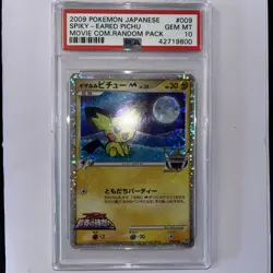 2009 Pokemon Spiky-Eared Pichu Movie Comm. Random Pack Japanese Holo #009 PSA 10 - Image 2