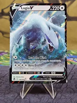 Lugia V 138/195 Silver Tempest Sword & Shield Pokemon TCG Holo NM - Image 1