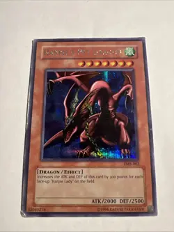 YuGiOh! Harpie's Pet Dragon FMR-002 Video Game Promo Heavily Played HP - Image 1