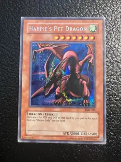YuGiOh! Harpie's Pet Dragon FMR-002 Video Game Promo Moderately Played MP - Image 1