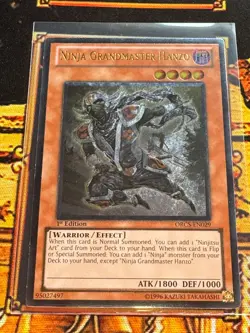 LP | Ninja Grandmaster Hanzo Ultimate Rare ORCS-EN029 Order of Chaos 1st Edition - Image 1