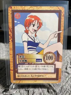 One Piece Carddass Hyper Battle First Stage Rookie Nami C09 1999 - Image 3