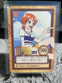 One Piece Carddass Hyper Battle First Stage Rookie Nami C09 1999 - Image 5