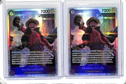 (2) Lot 2025 One Piece Monkey.D.Luffy Purple Black Starter Deck 26 #ST26-005 - Image 1
