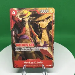 One Piece Bandai Monkey.D.Luffy P-007 Winner Promo Regular OP Promotion 5000 - Image 1