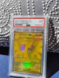 Pokemon Mega Charizard X EX 130/094 Psa9 - Image 1