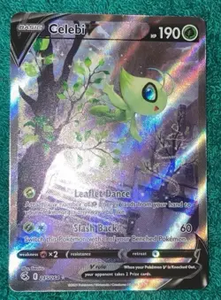 Pokemon Celebi V Alternate Alt Art 245/264 Fusion Strike NM - Image 1